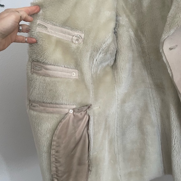 Bebe faux fur long sleeve jacket - gently used - Picture 5 of 7